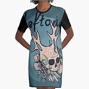 Alternative Metal Band Graphic T-Shirt Dress