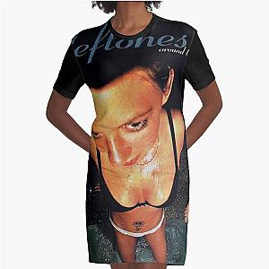 Alternative Metal Band Graphic T-Shirt Dress