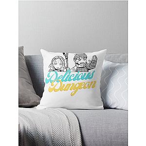 Delicious in Dungeon : Dungeon Meshi Marcille & chilchunk Throw Pillow