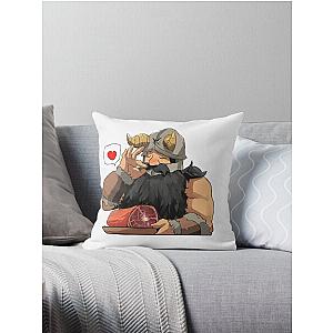 delicious in dungeon senshi Throw Pillow