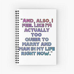 Dancing With The Devil - Demi Lovato - Quote 1 Style 1 Spiral Notebook