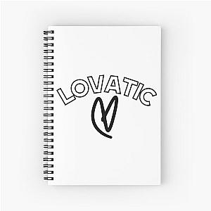 Lovatic Curved Design - Demi Lovato - Lovatic Heart Spiral Notebook