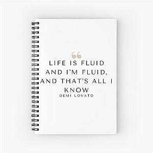 Demi Lovato - Dancing With The Devil - Quote 2 Style 2 Spiral Notebook