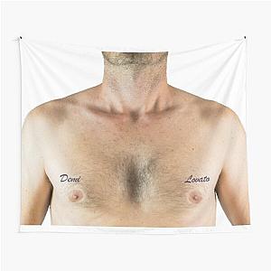 Demi Lovato Chest Tattoo Tapestry