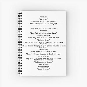 Dancing With The Devil - Demi Lovato - Song List Spiral Notebook