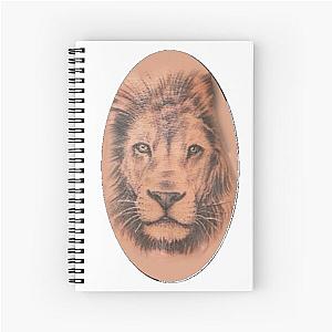 Demi Lovato Inspired Lion Tattoo Design Spiral Notebook