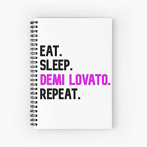 Eat. Sleep. Demi Lovato. Repeat. - Demi Lovato Inspired Design Spiral Notebook