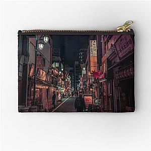 Shinjuku Tokyo Night Lighting Zipper Pouch