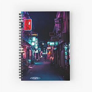 Late Night in Shinjuku's Golden Gai Spiral Notebook