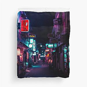 Late Night in Shinjuku's Golden Gai Duvet Cover