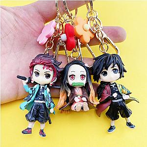 Demon Slayer Characters Figure Dolls Key Chain