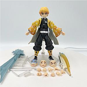 14cm Zenitsu Demon Slayer Anime Kimetsu no Yaiba Action Figure Toys