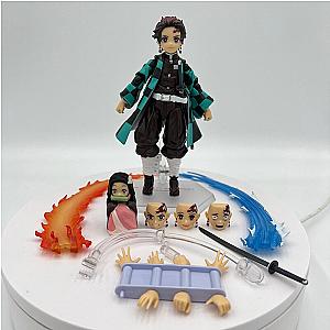 14cm Tanjiro Demon Slayer Anime Kimetsu no Yaiba Action Figure Toys