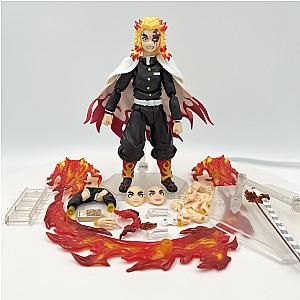 14cm Kyojuro Rengok Demon Slayer Anime Kimetsu no Yaiba Action Figure Toys