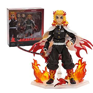 15cm Kyojuro Demon Slayer Action Figure Movable Model Toy