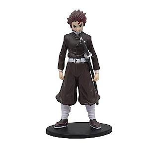 15cm Kamado Tanjirou Black Suit Demon Slayer Action Figure Model Toy