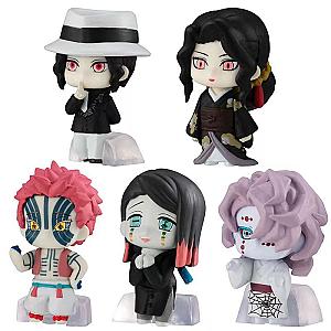 4cm Demon Slayer Characters Akaza Hakuji Enmu Rei Kibutsuji Muzan Mini Figure Toys