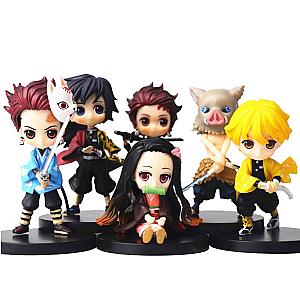 6cm Set 6pcs Characters Demon Slayer Anime Figure Toy