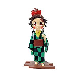 13cm Tanjiro Demon Slayer Kimetsu no Yaiba Funny Figure Model Toys