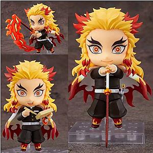 10cm Kyojuro Demon Slayer Kimetsu No Yaiba Action Figure Toy