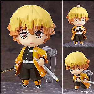 10cm Zenitsu Cute Doll Demon Slayer Kimetsu No Yaiba Action Figure Toy