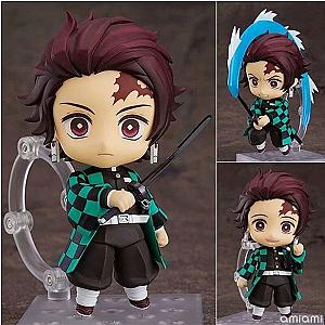 10cm Tanjiro Standing Doll Demon Slayer Kimetsu No Yaiba Action Figure Toy