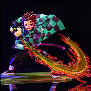 16cm Kamado Tanjirou Demon Slayer Fire Sword Action Figure Toy