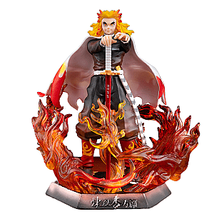 Kyojuro Rengoku With Sword Standing Demon Slayer Action Figure Toy