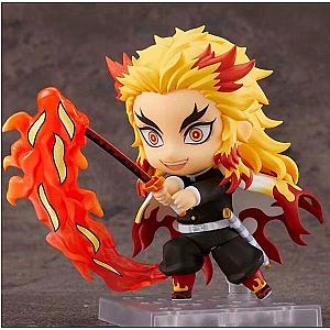 10cm Rengoku Kyoujurou Demon Slayer Fire Playing Action Figure Toys