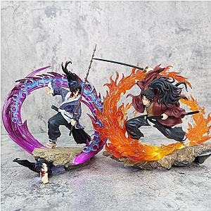 22cm Tsugikuni Kokushibo Fight Demon Slayer Anime Figure Toys