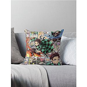 Demon Slayer All Volumes Collage Throw Pillow