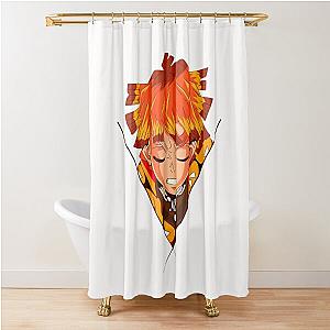 demon slayer zenitsu  Shower Curtain