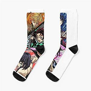 Bold Demon Slayer Graphic Designs Socks