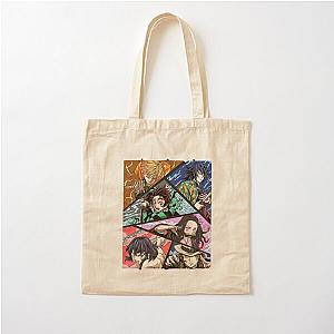 Bold Demon Slayer Graphic Designs Cotton Tote Bag