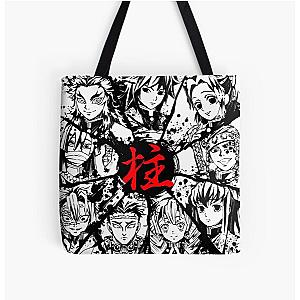 Demon Slayer Anime, Demon Slayer All Over Print Tote Bag