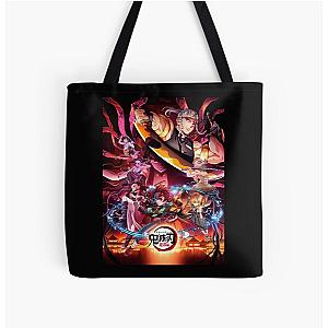 Demon Slayer Entertainment District Arc Classic . All Over Print Tote Bag