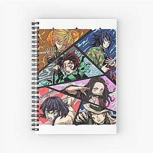 Bold Demon Slayer Graphic Designs Spiral Notebook