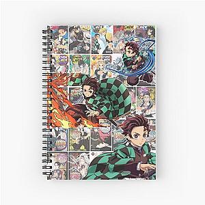 Demon Slayer All Volumes Collage Spiral Notebook