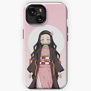 Awaken your demonic side with the exclusive Nezuko Demon Slayer design iPhone Tough Case