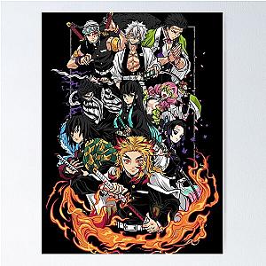 Hashira Demon Slayer T-Shirts Gift For Fans, For Men and Women Poster