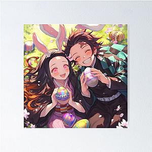 Tanjiro & Nezuko Kamado (Easter) - Demon Slayer 3 Poster