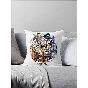 demon slayer all hashira Throw Pillow