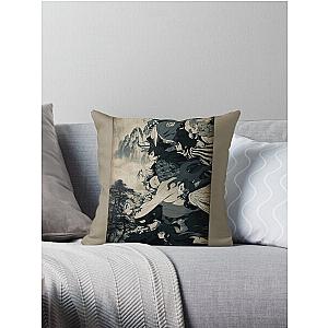 Demon slayer inspired anime Throw Pillow