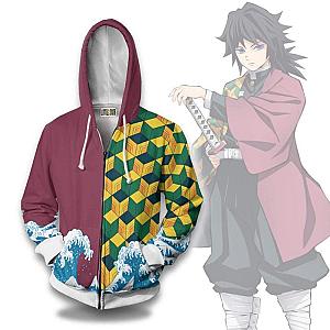 Giyu Tomioka Hoodie Demon Slayer Clothes Anime Outfits DSS0611