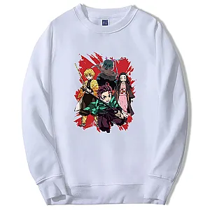 Demon Slayer Sweatshirt Tanjirou Manga Graphic Long Sleeve Hip Hop Tracksuit