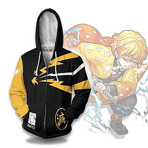 Zenitsu Agatsuma Hoodie Demon Slayer Clothes Anime Outfits DSS0611