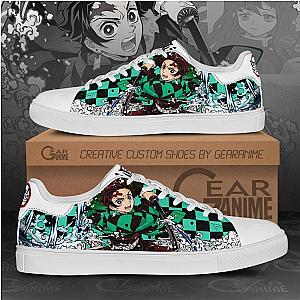 Tanjiro Water Breathing Skate Shoes Custom Anime Demon Slayer Shoes DSS0611