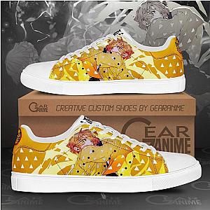 Zenitsu Skate Shoes Thunder Breathing Custom Demon Slayer Anime Shoes DSS0611