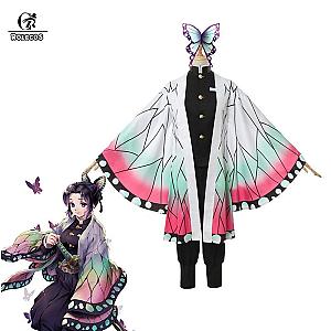 Rolecos Demon Slayer Shinobu Kocho Anime Cosplay Costume