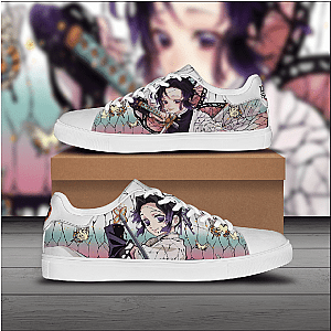 Shinobu Kocho Skate Sneakers Demon Slayer Custom Anime Shoes DSS0611